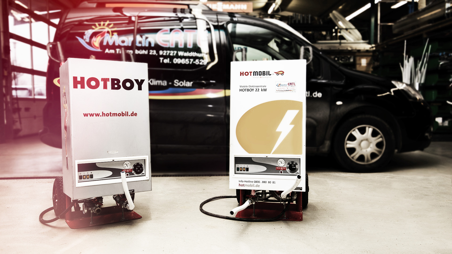 Heizungsbau Martin Ertl Waldthurn mobile Heizzentrale